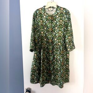 Floral Green Dress